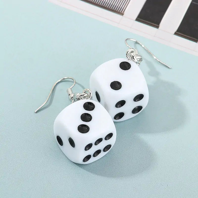 Hip Hop Dice Earrings